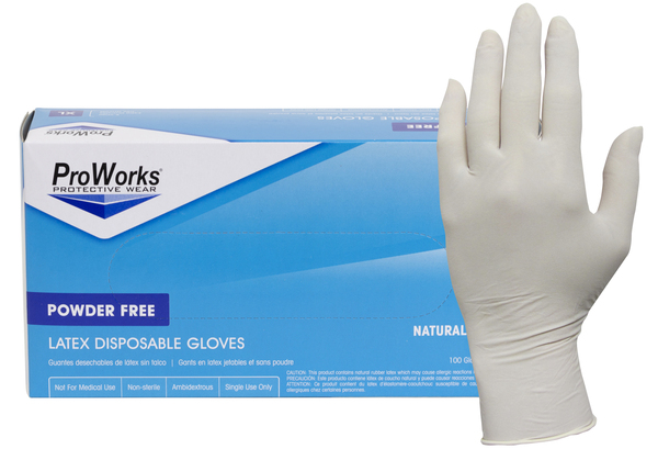 ADEGL-L105F-XL X-LARGE PROWORKS 5 MIL POWDER FREE LATEX GLOVES 100/BX