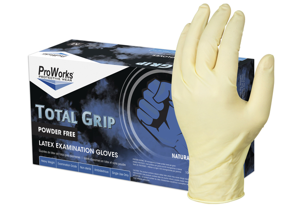 ADEGL-L165F-XL X-LARGE TOTAL GRIP 8 MIL POWDER FREE LATEX GLOVES 100/BX