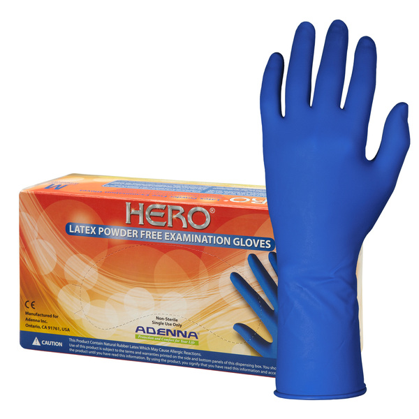 ADEHEROO-XL X-LARGE HERO 14 MIL LATEX GLOVES 50/BX