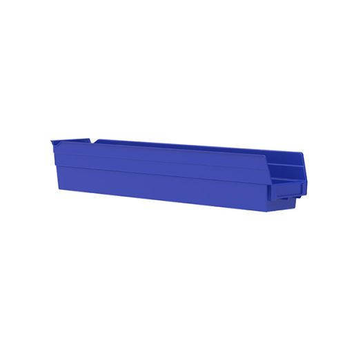 AKR30124B 4.12 X 4 X 24 SHELF BIN BLUE