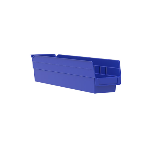 AKR30128B 4.12 X 4 X 18 SHELF BIN BLUE