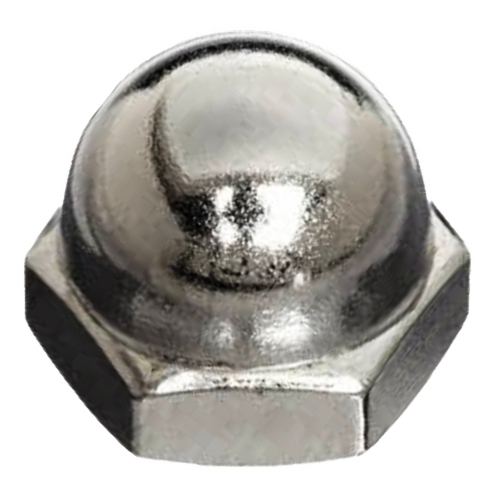 .6CNCAZ M6-1.0 UNC ACORN NUT ZINC PLATED