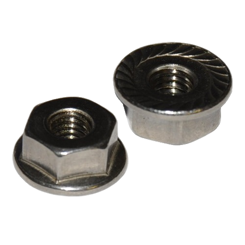 .6CNWFS M6-1.0 UNC WHIZ FLANGE NUT SS