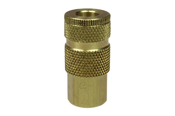 COI140 1/4" BODY X 1/4" FPT BRASS ARO COUPLER