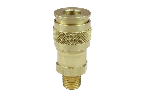 COI152U 1/4" BODY X 1/4" MPT BRASS UNIVERSAL COUPLER