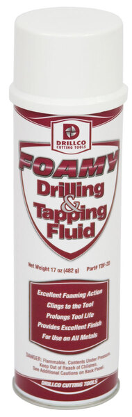 DRILLTDF-20 17OZ FOAMY AEROSOL DRILLING & TAPPING FLUID (20OZ CAP CAN)