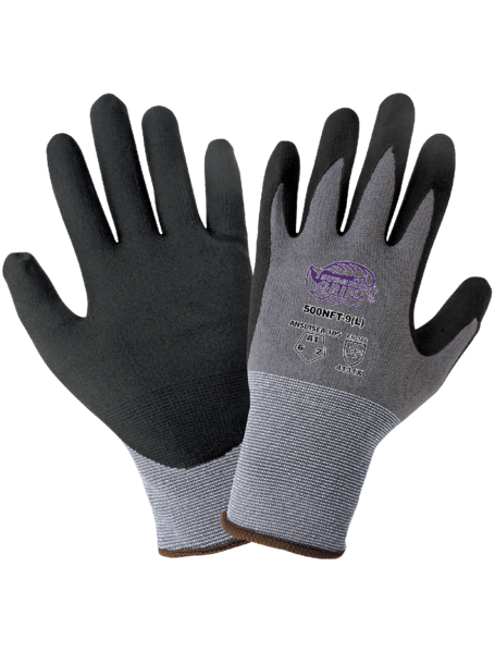 GLO500NFT-XL TSUNAMI GRIP LIGHTWEIGHT SEAMLESS NEW FOAM TECHNOLOGY PALM COATED GLOVES X-LARGE