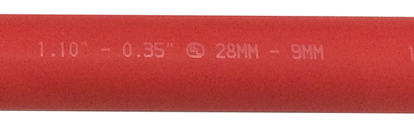 NSPHST859R-2 1 X 2 RED HEAVY WALL SHRINK TUBING 10/PK