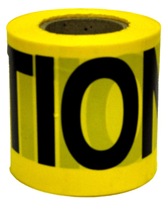 KESBT200 KESON 3" X 300' YELLOW WEATHERPROOF "CAUTION" TAPE - 2 MIL THICK