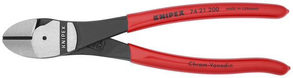 KNI7421-200 8" HIGH LEVERAGE ANGLED DIAGONAL CUTTER