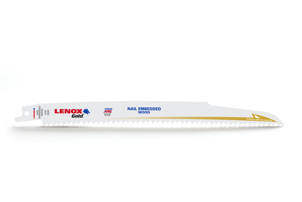 LEN956GR 9" X 3/4" X .050 X 6TPI (GOLD) RECIP BLADE 5/PK