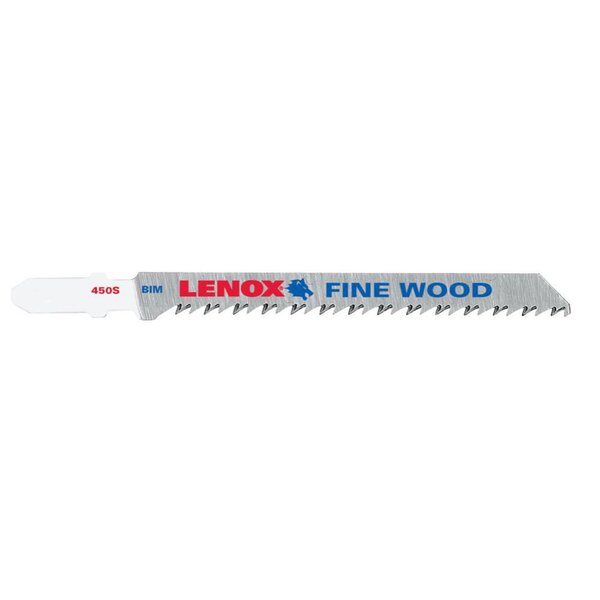 LENF450S 4" X 10TPI T-SHANK BI METAL JIG SAW BLADE FINE WOOD - 5/PK