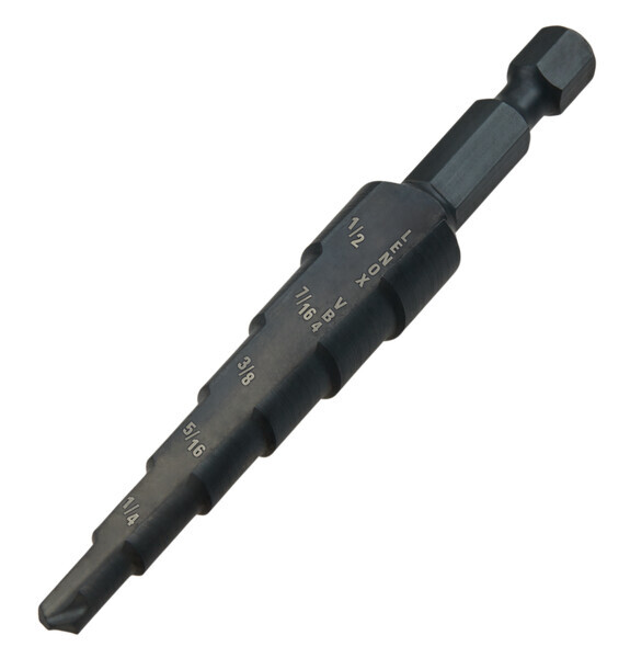 LENVB4 #4 VARI-BIT 6 STEP DRILL 3/16"-1/2"
