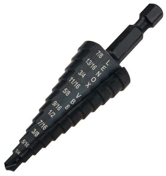 LENVB8 #8 VARI-BIT 12 STEP DRILL 3/16"-7/8"
