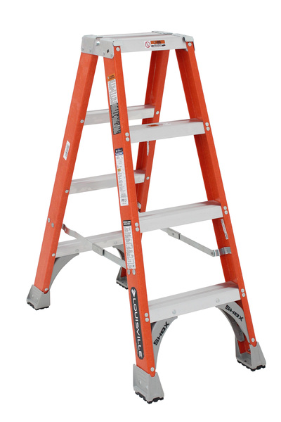 LOUFM1504 4FT FIBERGLASS TYPE IA TWIN FRONT STEP LADDER - 300LB CAPACITY