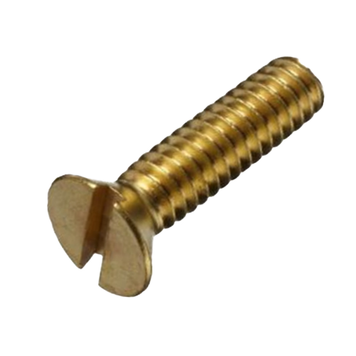 25C62MSFB 1/4-20 X 5/8 SLOTTED FLAT HEAD MACHINE SCREW BRASS