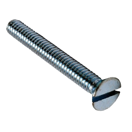 12C75MSFZ 12-24 X 3/4 SLOTTED FLAT HEAD MACHINE SCREW ZINC PLATED