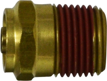 NOR268PCX4X4 1/4" TUBE X 1/4 MPT D.O.T. PUSH-IN ADAPTER