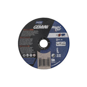 NOR66252823604 TYPE 1 GEMINI 6 X .045 X 7/8 CUTOFF WHEEL