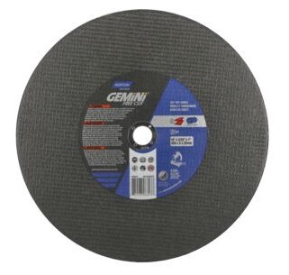 NOR66253306627 4" X 3/32" X 1" GEMINI FREECUT CHOP SAW TYPE T01/41 A36 CUTOFF WHEEL