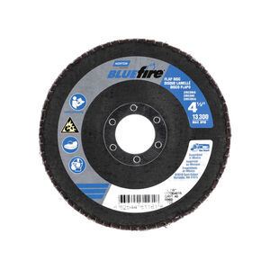 NOR66254461161 4 1/2" X 7/8" BLUEFIRE R884P FLAP DISC T29 CONICAL 40 GRIT