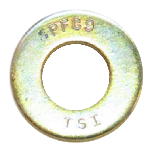 31NWUS9Z 5/16 USS FLAT WASHER GRADE 9 YELLOW ZINC PLATED