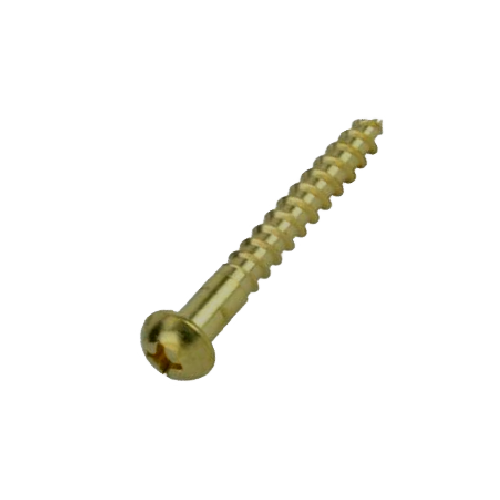 10N150OXRB #10 X 1 1/2" PHILLIPS ROUND HEAD WOOD SCREW BRASS