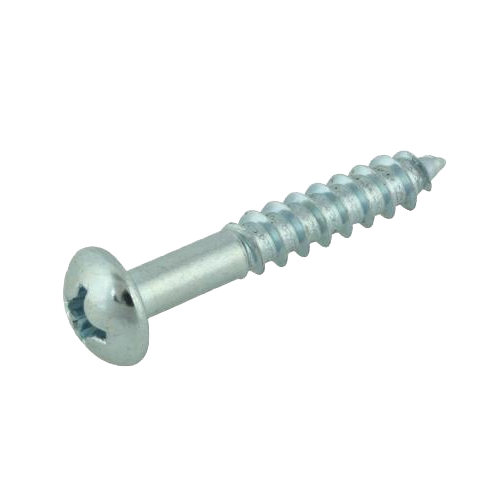 6N250OXRZ #6 X 2 1/2 PHILLIPS ROUND HEAD WOOD SCREW ZINC PLATED