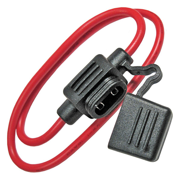 PICO0960C 30 AMP MICRO2 BLADE FUSE HOLDER FOR 12 GA WIRE WITH DUST CAP & 12" WIRE LOOP