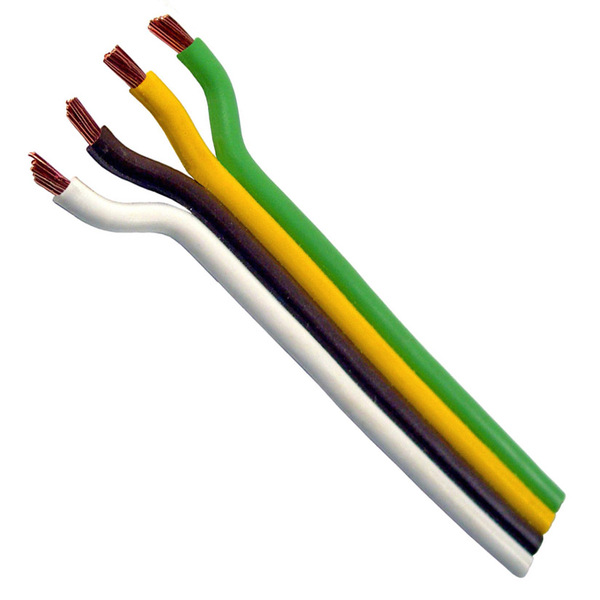 PICO8141A 14 AWG 4 CONDUCTOR YELLOW/GREEN/BROWN/WHITE BONDED PARALLEL PRIMARY WIRE 250' ROLL