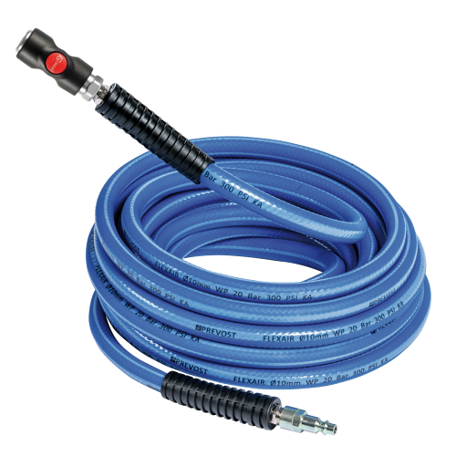 PRVRSTRUSB3850 3/8 X 50 FT FLEXAIR FULLY ASSEMBLED POLYMER HOSE WITH PREVOS1 QUICK ISI 06 COUPLING & IRP 06 PLUG