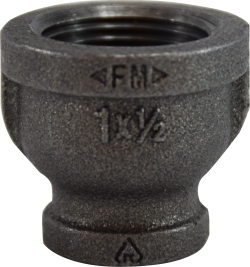 RCO100X075 1" X 3/4" MI BLACK REDUCING COUPLING 150#