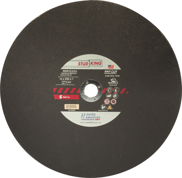 SAIT24050 TYPE 1 14 X 3/32 X 1 CHOP SAW CUTOFF WHEEL