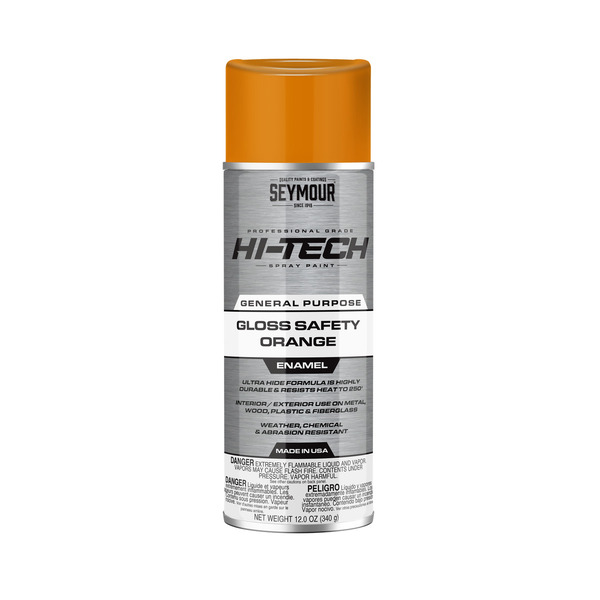 SEY16-120 SAFETY ORANGE HI-TECH ENAMEL SPRAY PAINT