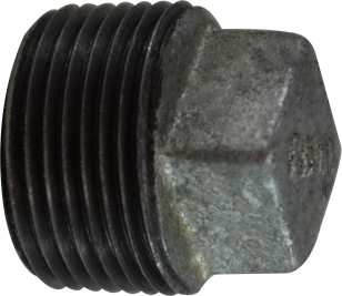 SHPP075G 3/4" GALVANIZED MI CORED SQUARE HEAD PIPE PLUG