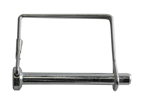 MED2807 1/4 X 2 1/2 SQUARE HANDLE DOUBLE WIRE SNAP PIN STEEL ZINC