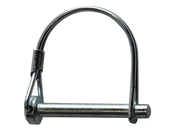 MED2803/R 3/8 X 1 3/4 ROUND HANDLE DOUBLE WIRE SNAP PIN STEEL ZINC