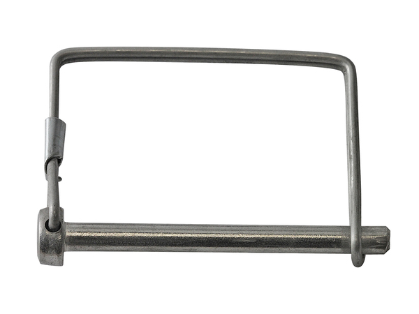 MED2804 3/8 X 2 1/4 SQUARE HANDLE DOUBLE WIRE SNAP PIN STEEL ZINC