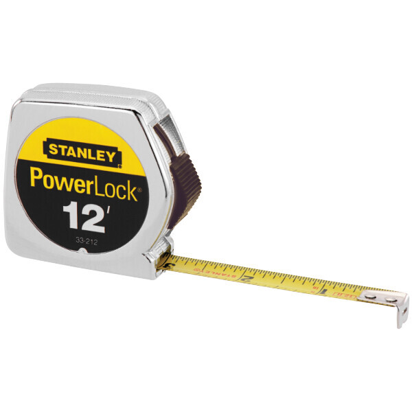 STA33-212 12FT X 1/2" POWERLOCK TAPE MEASURE