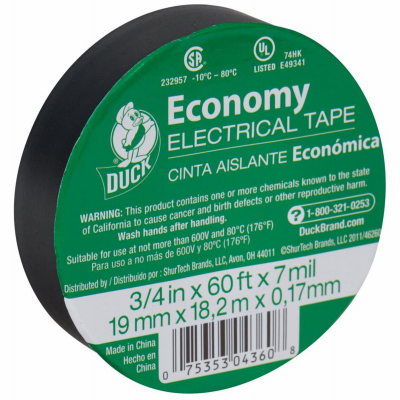 TAPEELECTRICAL 3/4 X 60 FT BLACK ELECTRICAL TAPE