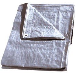 TARP20X20S 20' X 20' SILVER HEAVY DUTY POLY TARP