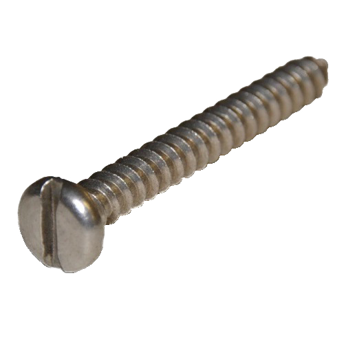 8N100TSPZ #8 X 1 SLOTTED PAN HEAD TAPPING SCREW ZINC PLATED