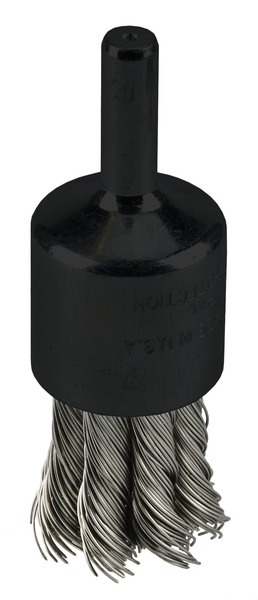 WEI10029 3/4 KNOT WIRE END BRUSH .014 STAINLESS STEEL FILL