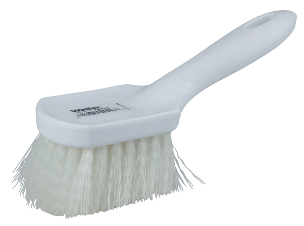 WEI44416 8 WHITE NYLON UTILITY SCRUB BRUSH PLASTIC BLOCK