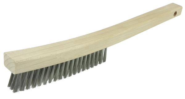 WEI44660 3 X 19 ROWS PLATER'S BRUSH .006 STAINLESS STEEL FILL