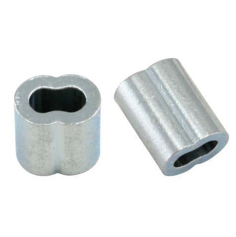 25ROSA 1/4" OVAL SLEEVE ALUMINUM