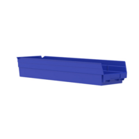 23 5/8 X 6 5/8 SHELF BIN BLUE