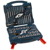 40PC STANDARD TAP AND DIE SET 4-40-1/2 NC/NF