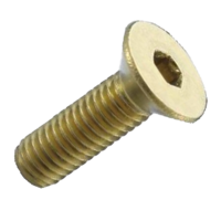 1/4-20 X 1/2 FLAT HEAD SOCKET CAP SCREW BRASS