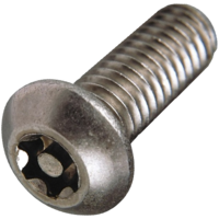 10C100KTBS/TP 10-24 X 1 TORX BUTTON HEAD SOCKET CAP SCREW SS TAMPER PROOF